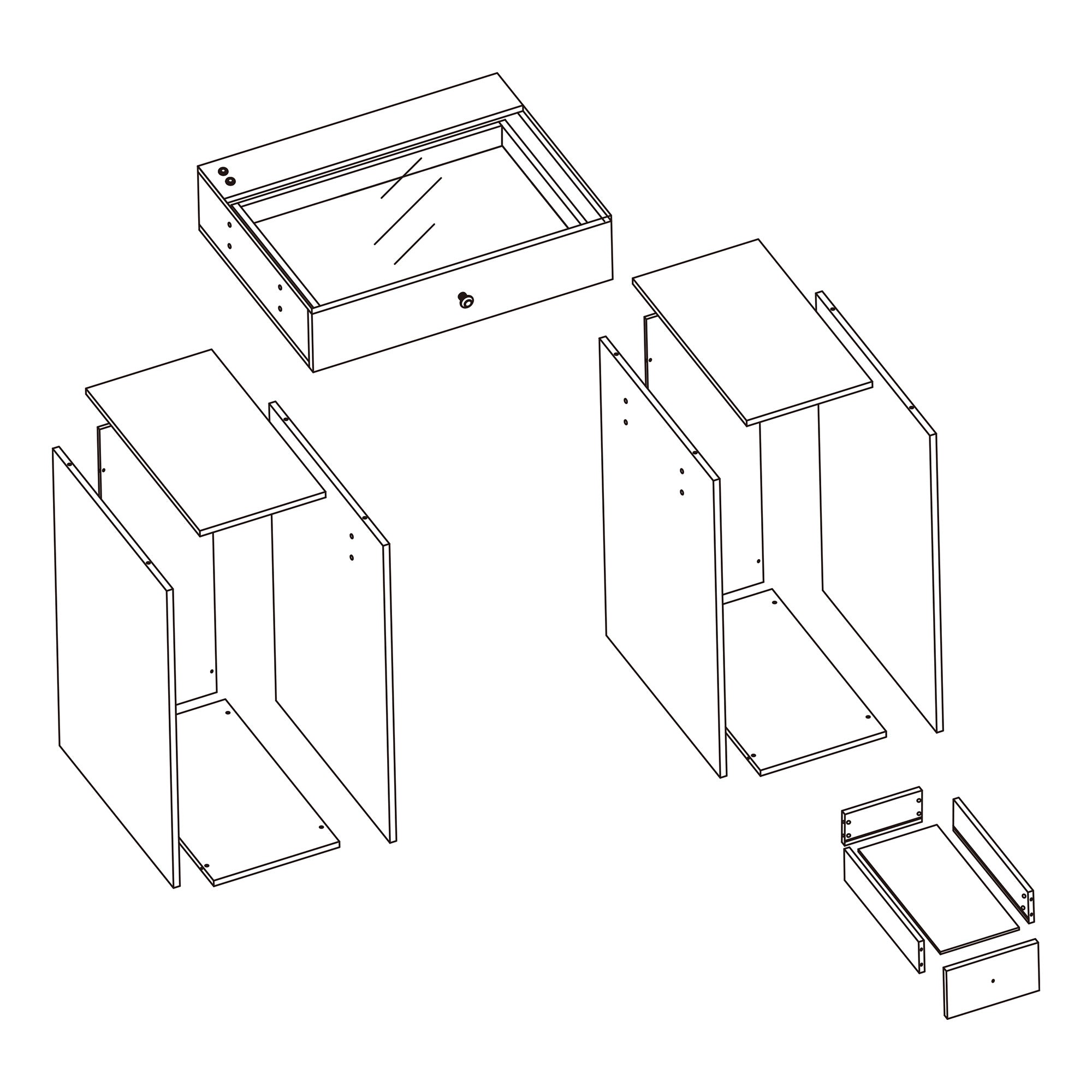 The main component disassembly diagram of the table