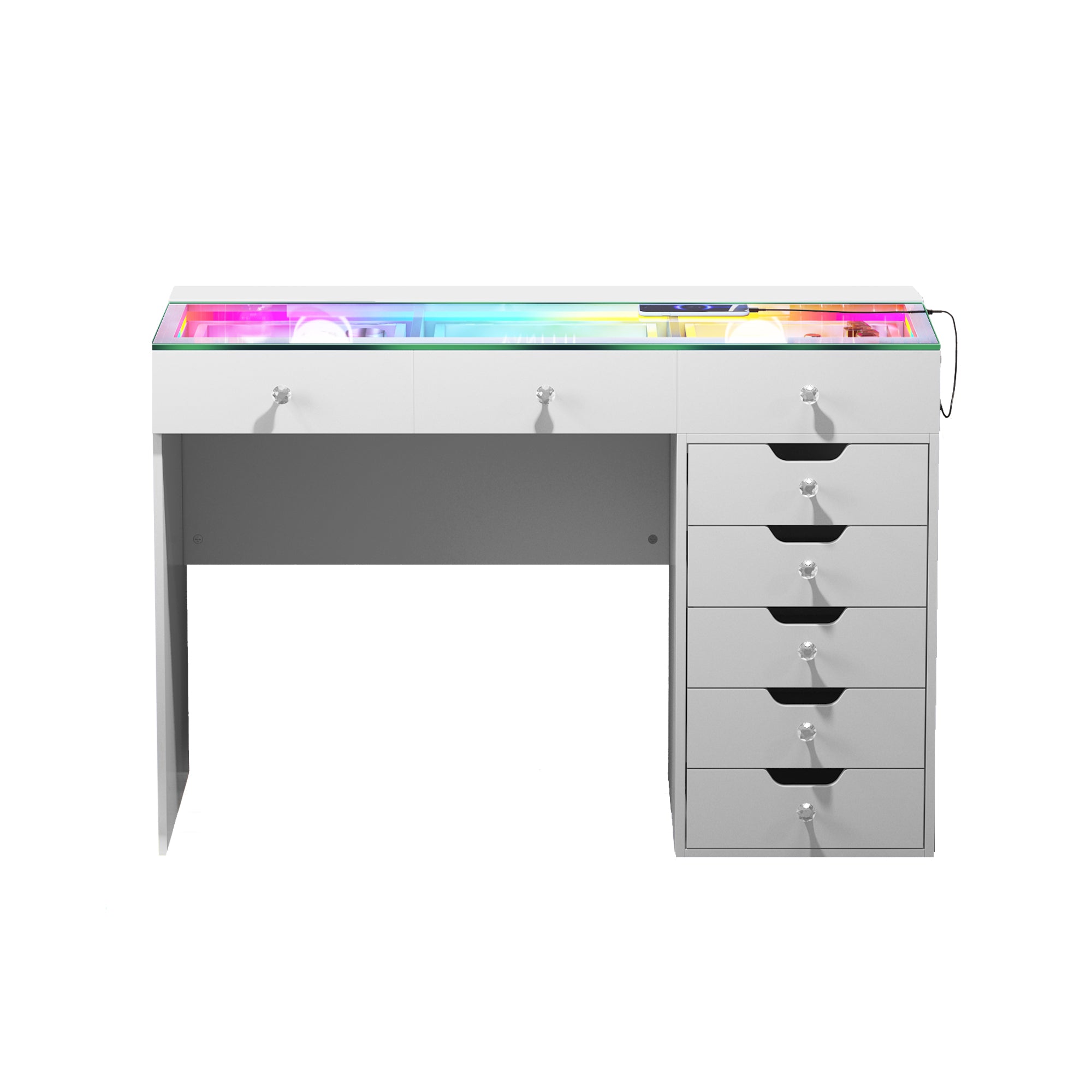 VANITII Diana Vanity Desk Pro- 8 Storage Drawers