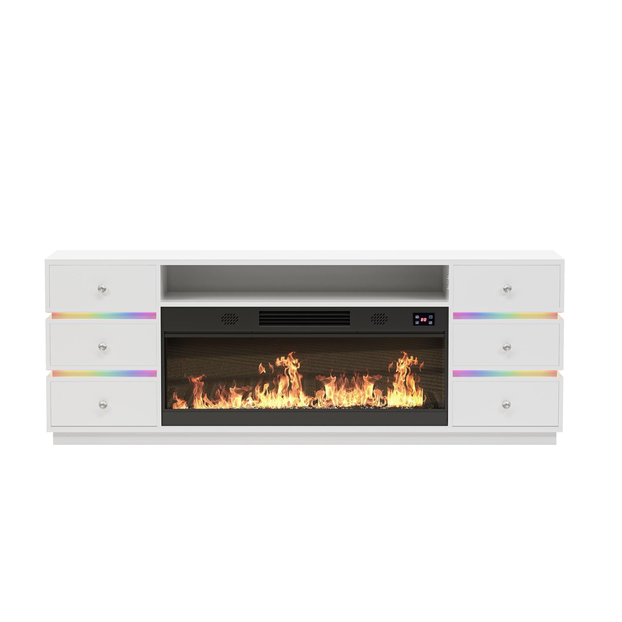 VANITII NOVA TV Stand with Fireplace