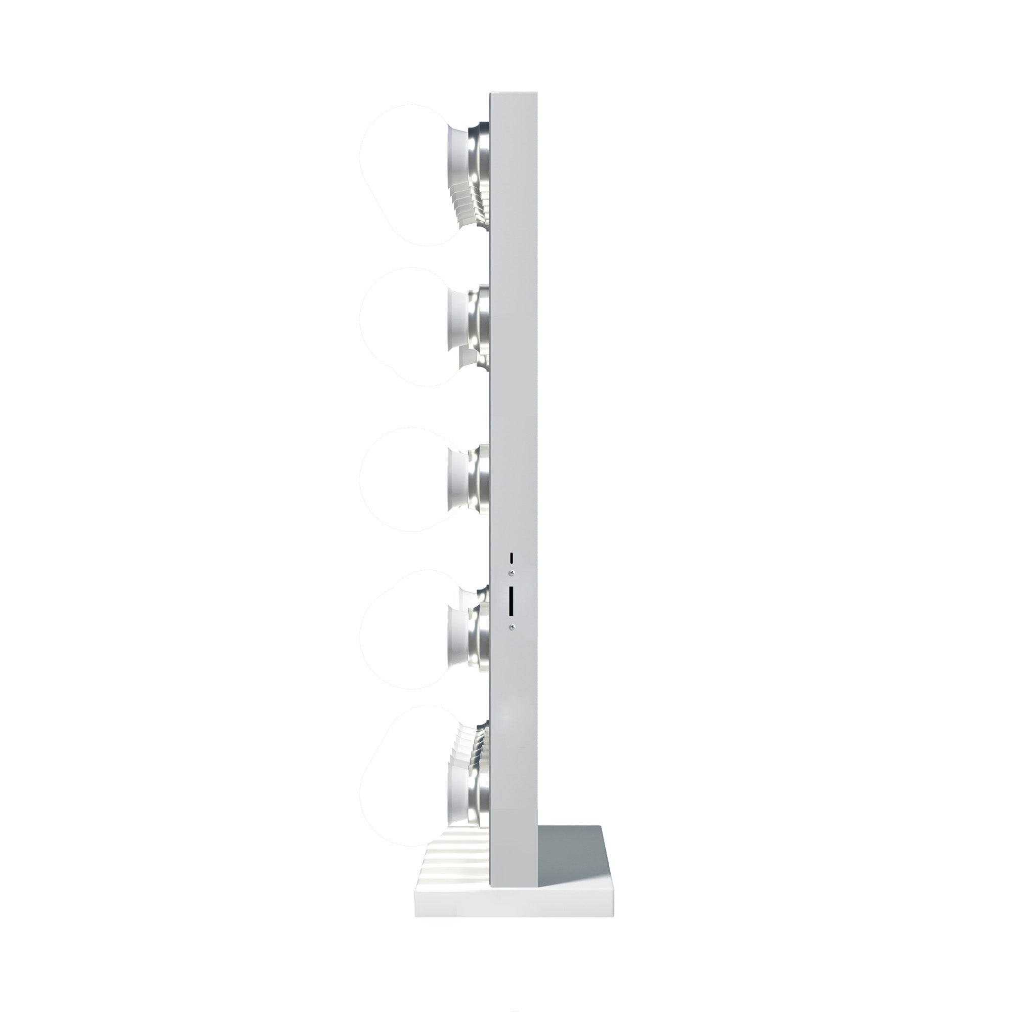The side view illustration of the mirror.
