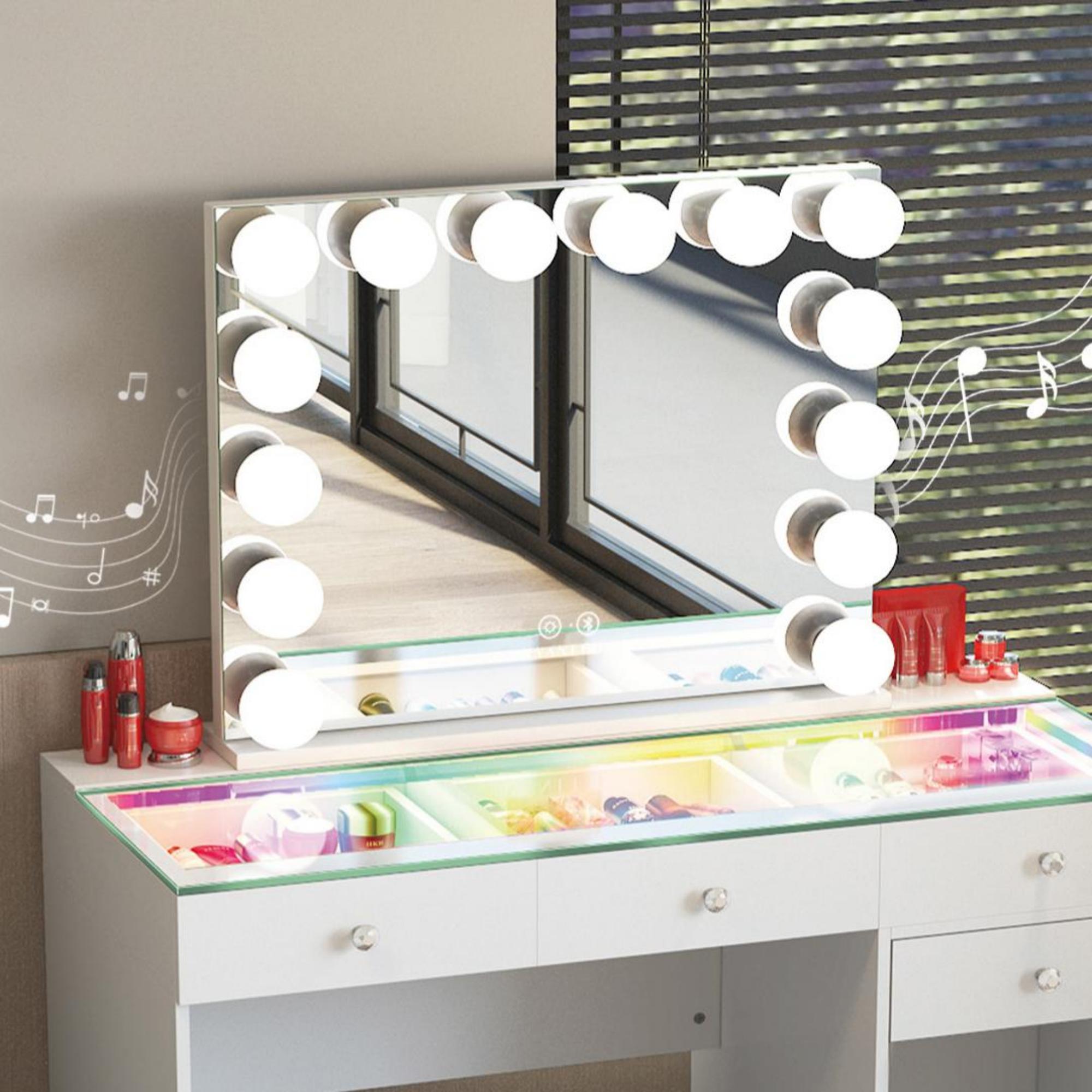 VANITll Marilyn Hollywood Vanity Mirror Pro -  14 Dimmable LED JM Bulbs