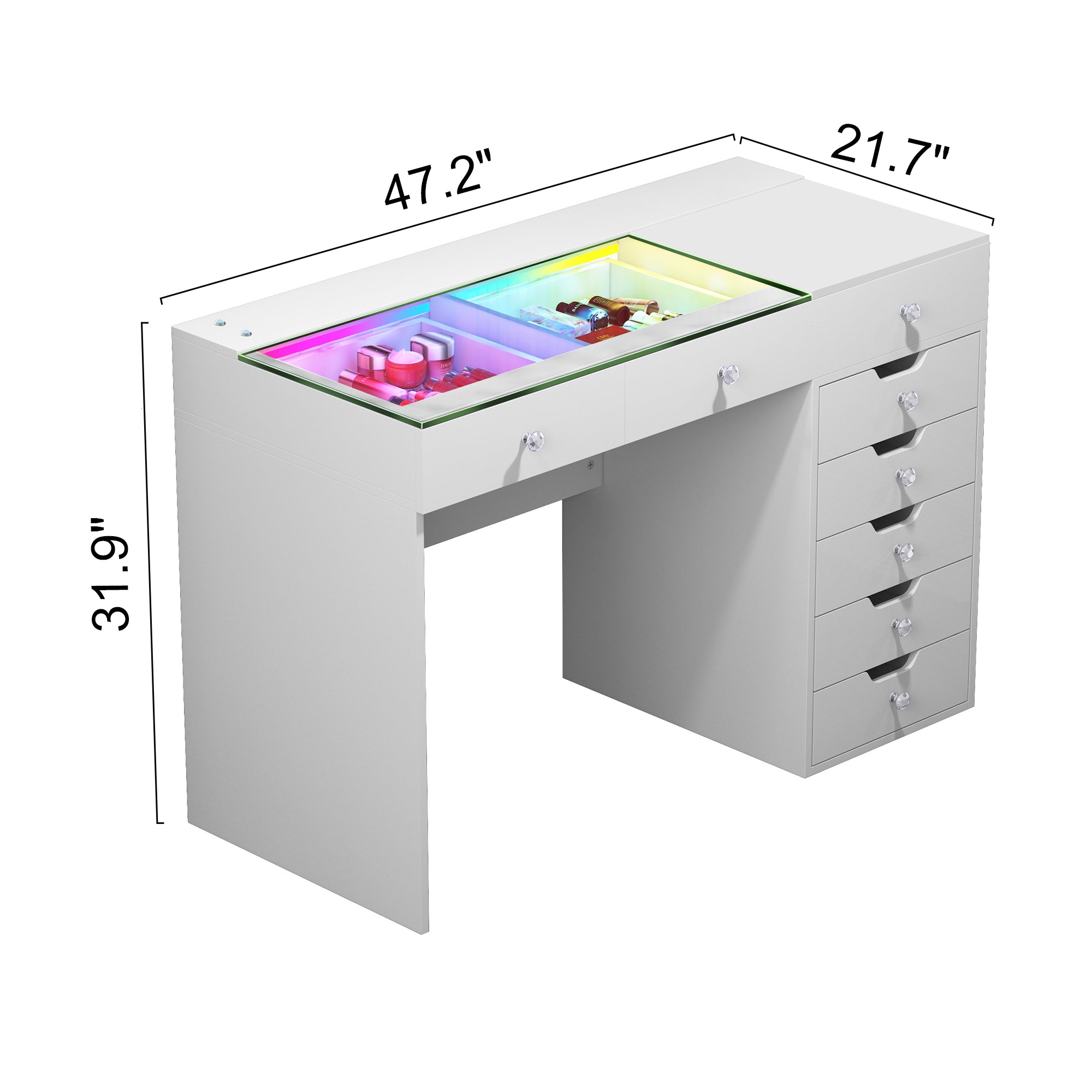 Size of VANITII Diana Vanity Desk