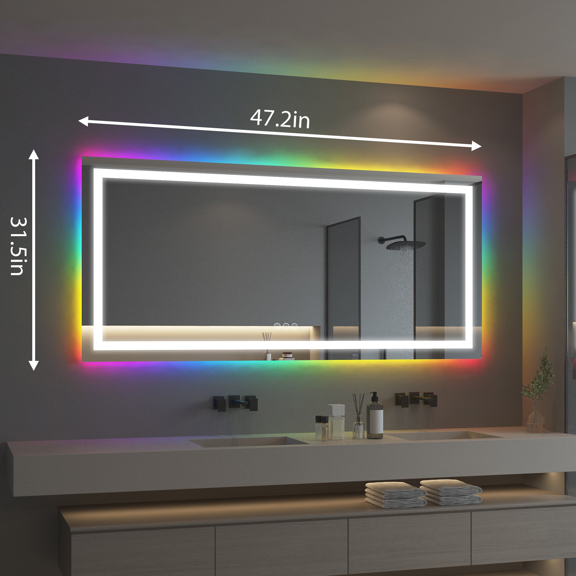 VANITII RGB Bathroom Mirror