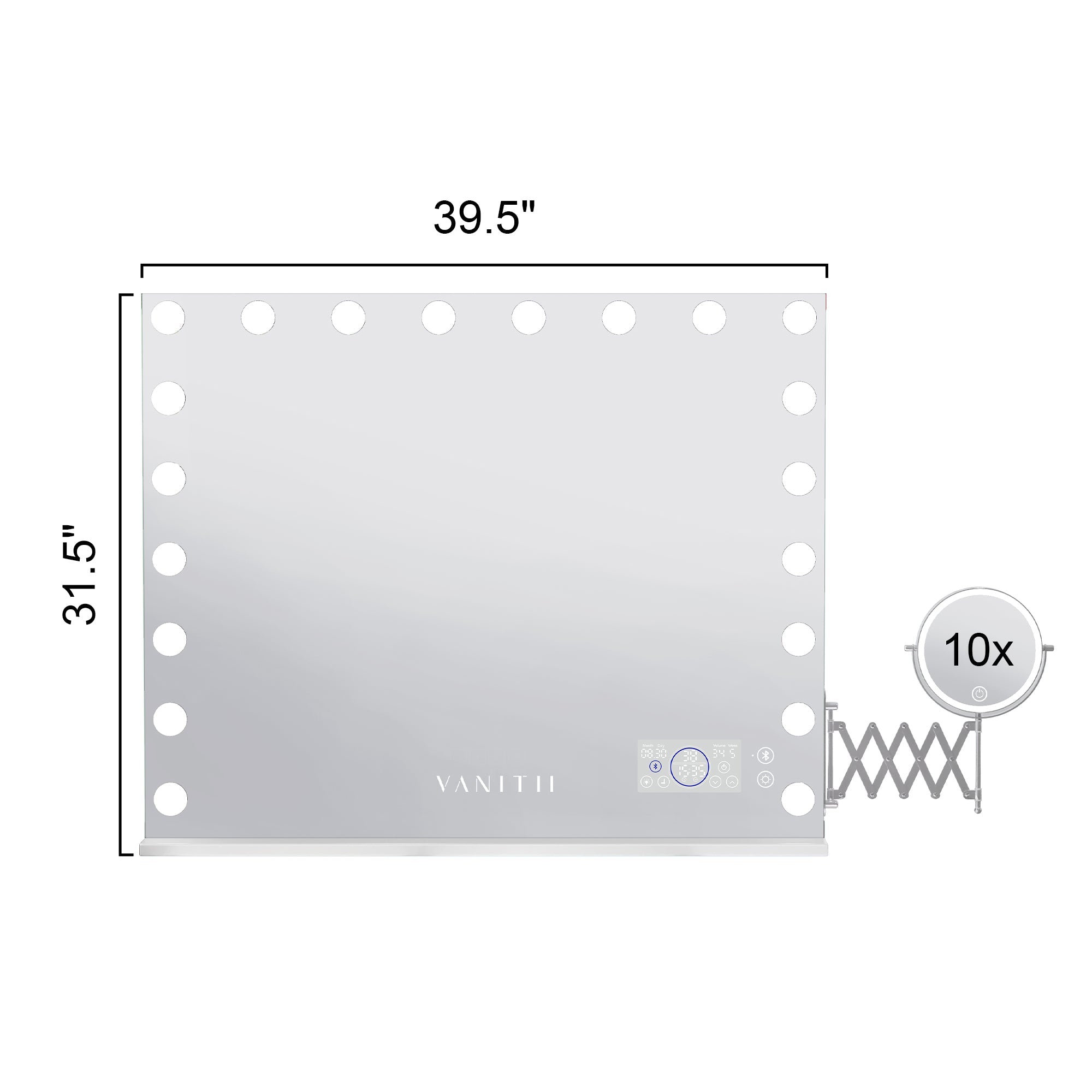 New Release! VANITII Hollywood 18/20 Bulbs Light Mirror with Bluetooth